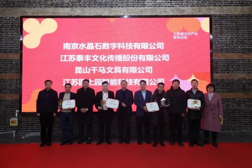 恭賀丨泰豐文化榮獲江蘇省文化企業科技創新獎